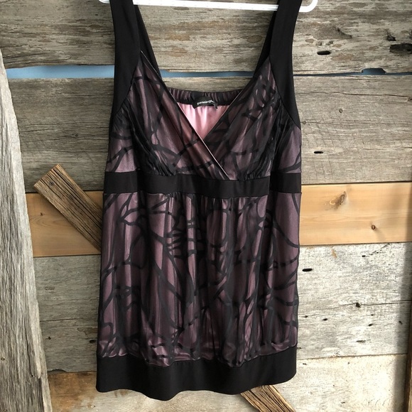 Penningtons Tops - Pennington's Plus Size 3X Black/Pink Mesh Tank
